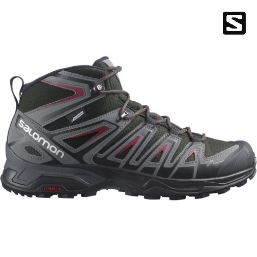 Salomon X Ultra Pioneer Stredne CSWP Turisticka Obuv Panske Čierne | SK 7GUSKH